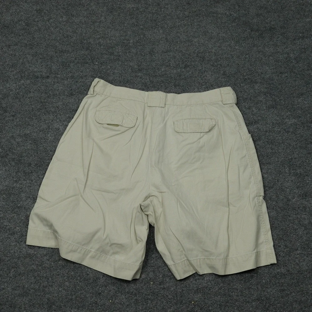Eddie Bauer Shorts Mens 36 Beige Cargo Utility Cotton Canvas Outdoor Hiking